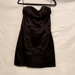 H & M Satin strapless cocktail dress